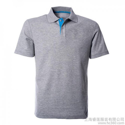 供应纯棉男女士polo衫男装短袖全棉T恤翻领班服可印字空白工作服定做图3