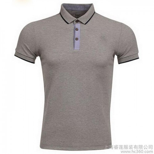 供应纯棉男女士polo衫男装短袖全棉T恤翻领班服可印字空白工作服定做图2