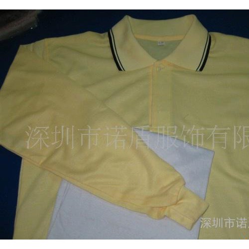 现货促销礼品赠品POLO翻领长袖T恤厂服图2