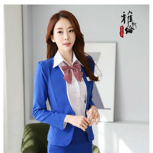 定做女式文员写字楼服装 西装西服套装订制 职业套装裙子定制图2