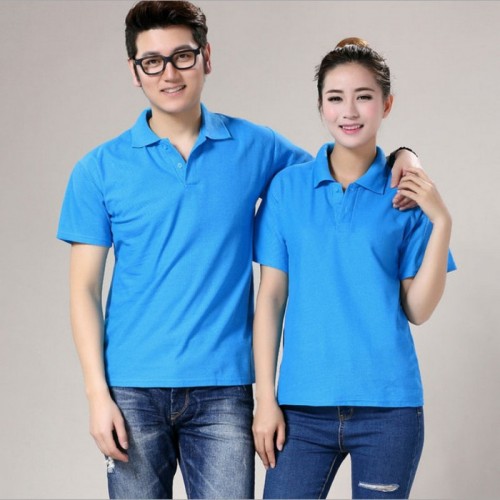定制男女短袖翻领T恤diy班服广告衫印字文化衫工作服定做Polo图2