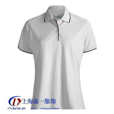供应磊一服饰夏季女式短袖POLO衫定做上海厂家定制s-3xl