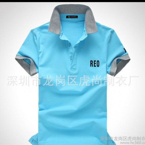 工厂直销纯棉翻领短袖POLO衫 定制广告衫T恤文化衫工作服定图3
