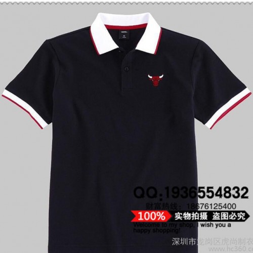 工厂直销纯棉翻领短袖POLO衫 定制广告衫T恤文化衫工作服定图2