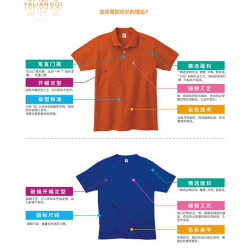 成都雅靓奇纯棉男士T恤文化衫Polo衫印花T恤团购图3