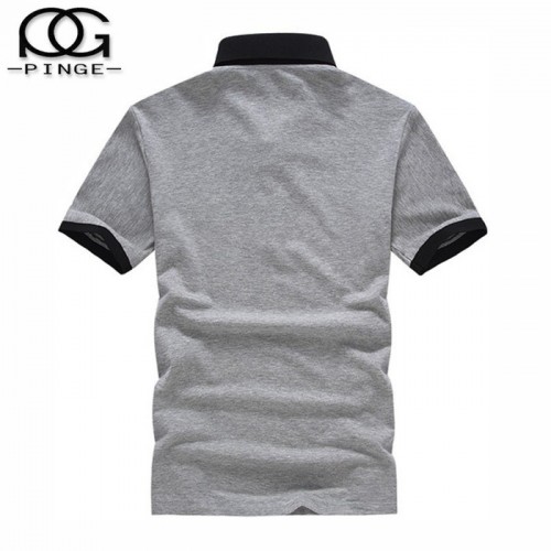 青年直筒型翻领短袖T恤定制个性短袖广告文化衫印logo保罗厂服定做定制polo衫撞色男班服T恤运动广告文化衫印字logo图3