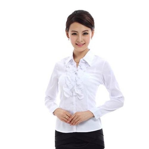 供应森霸服饰女式衬衫 白衬衫  长袖衬衫图2