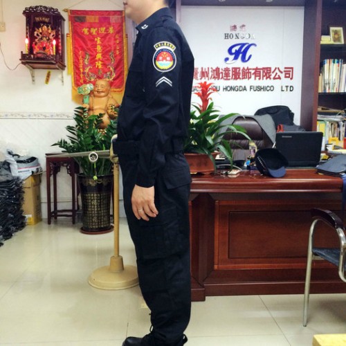 鸿利达  2020年新款  09CA机场安检服  长、短袖衬衫加裤子   免费设计 、量身订做图2