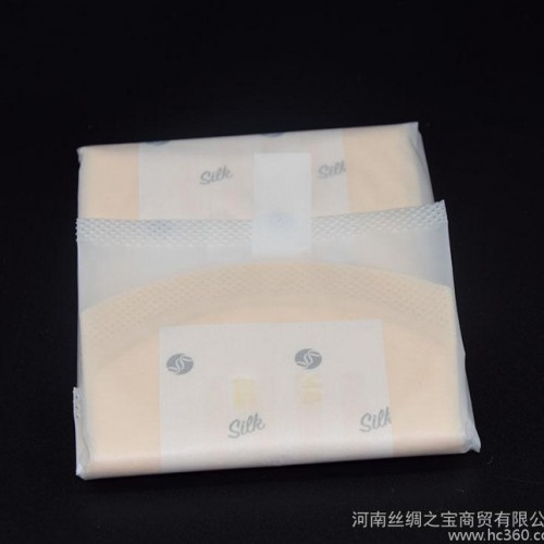 蚕丝卫生巾OEM 代加工 250mm 天然纯蚕丝覆面