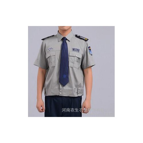 保安衬衣 保安衬衫 执勤斜纹衬衫保安服图2