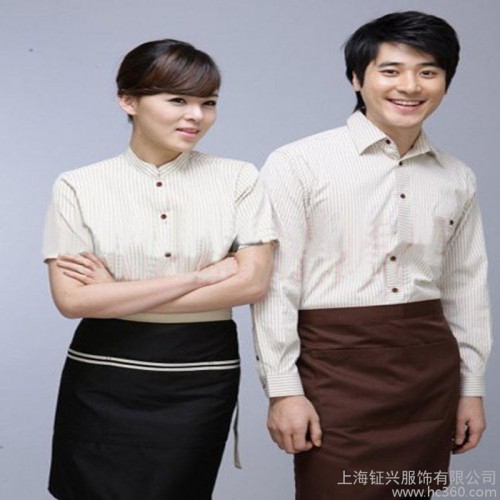 供应钲兴ZX-604豪大大餐饮类工作服衬衫定制图2