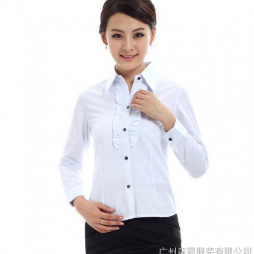 供应 ol通勤衬衫 修身女衬衫 女式衬衣 韩国衬衫图3