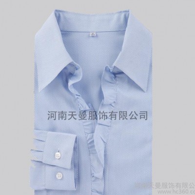 新款纯色女士衬衣  女士商务衬衫定做  夏季职业衬衫 短袖制服