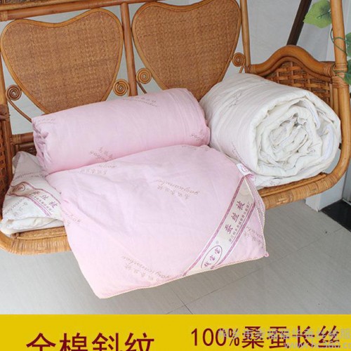 桐乡正宗蚕丝被厂家 100桑蚕丝夏凉被空调被批发 子母被直销 被芯图3