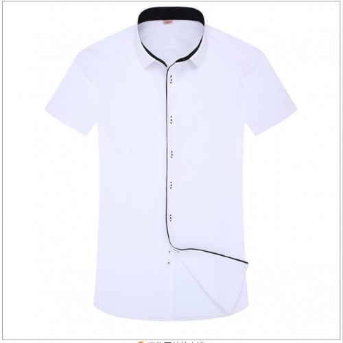 工作服衬衫秋冬装商务长袖修身白长袖男装衬衫定做上海衬衫生产工厂衬衣图1