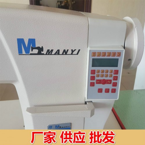 鞋厂厚料单针罗拉车 制鞋厚料皮革缝纫机 自动倒针剪线鞋厂电脑缝纫机图1