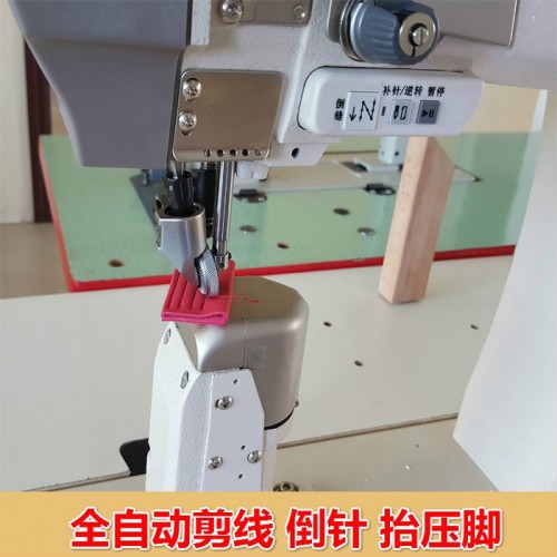 鞋厂厚料单针罗拉车 制鞋厚料皮革缝纫机 自动倒针剪线鞋厂电脑缝纫机图4