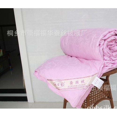 桐乡蚕丝被厂家批发 手工定做子母被 100%桑蚕丝夏凉被 被套专拍图3