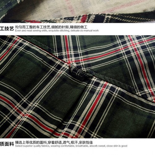 2014年秋季新款 吉普战车 男式衬衫格子衬衫 休闲男格子衬图2