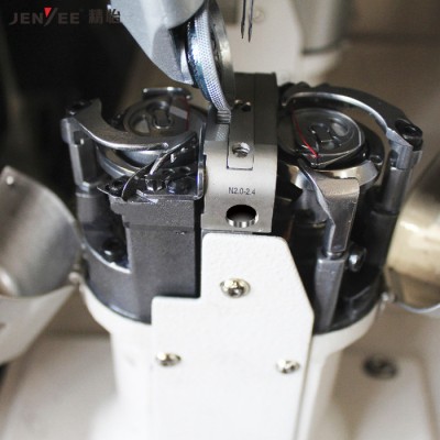 JY-972工业缝纫机双针电脑罗拉车高头车直驱式全自动电动工业缝纫机