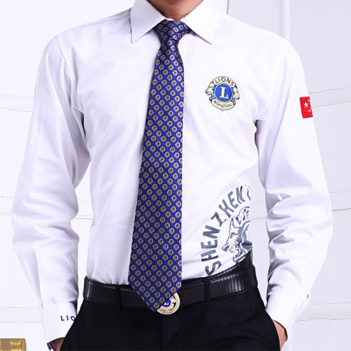 狮子会休闲衬衫男装白衬衫礼服  （仅限狮子会会员购买）