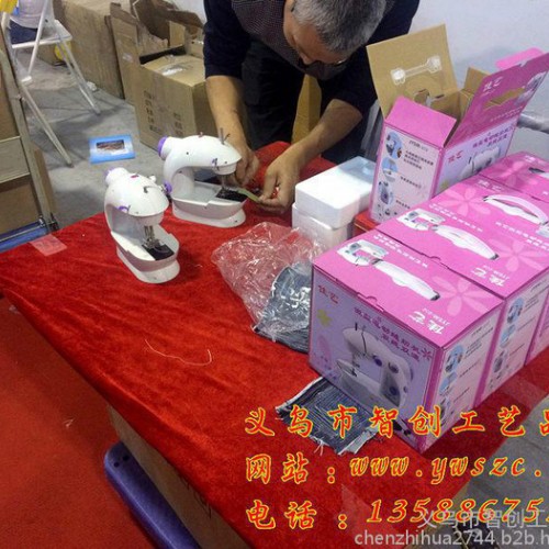 微型电动缝纫机 电动家用缝纫机 小型缝纫机 佳艺 202 批发图3