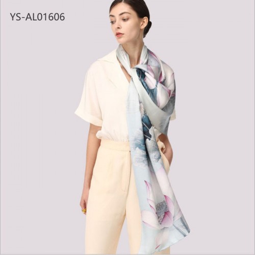 ** 杭州丝绸 礼品100%桑蚕丝方巾真丝围巾真丝方巾YS-AL01606图5