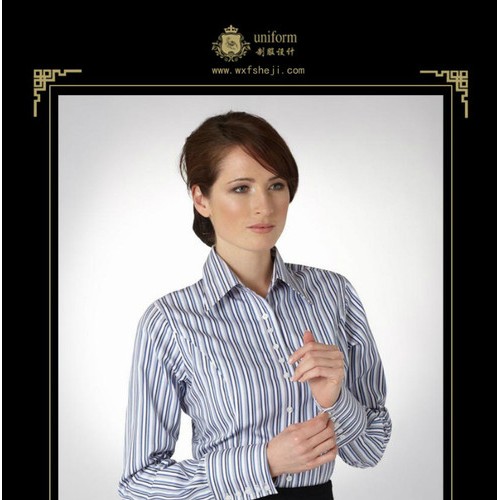 供应徽毫S6355女式衬衫 女式衬衫批发定做图1