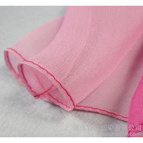 2015春夏款防晒礼品100%真丝乔其丝巾绣花桑蚕丝长巾图2