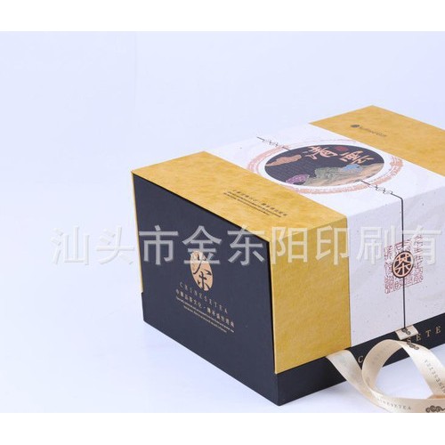 厂家批发定制 茶叶蚕丝纸质包装礼盒  绿茶包装盒图3