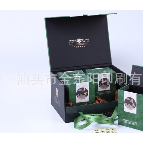 厂家批发定制 茶叶蚕丝纸质包装礼盒  绿茶包装盒图2