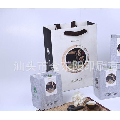 厂家批发 茶叶蚕丝纸质茶叶包装盒  茶叶礼品包装盒图3