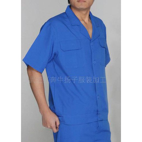 【本厂承接】常州全棉牛仔布工作服衬衫 各款工作服衬衫图2