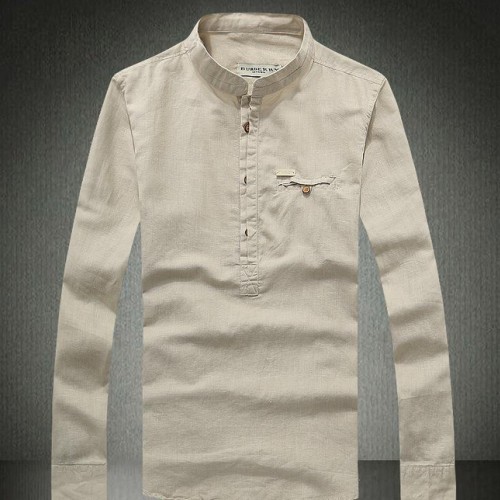2014 春季新款 高品质麻料 男士长袖衬衫 Ja68135图2