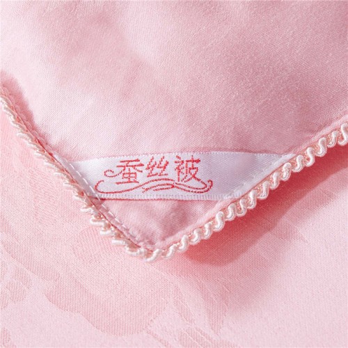 促销包邮特价贡缎提花桑蚕丝榨蚕丝玉色夏凉被150x200合格图3