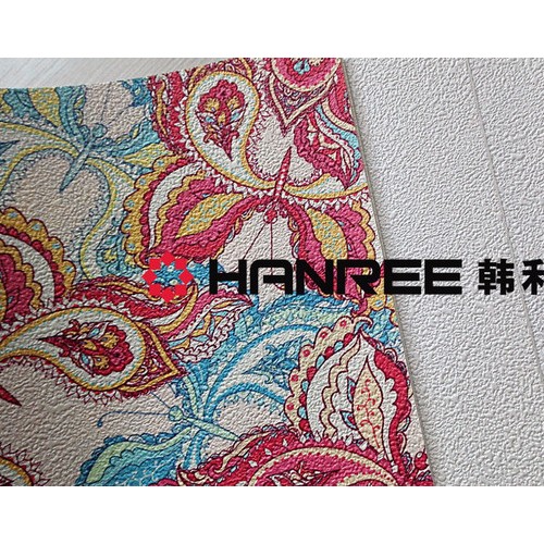 韩利 壁画基材底纸/106/PVC/韩国蚕丝纹/写真材料/弱溶剂图3