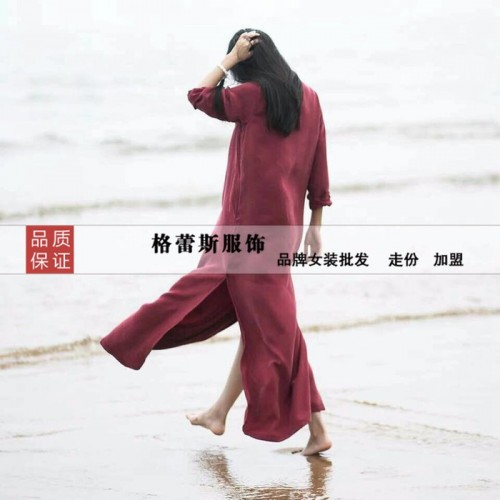 广西服饰批发欧美系列真丝拼铜氨丝连衣裙系列大码100%高端桑蚕丝图1