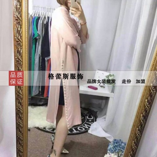广西服饰批发欧美系列真丝拼铜氨丝连衣裙系列大码100%高端桑蚕丝图3