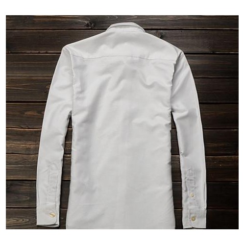秋装新品 Glov*Hous*原单外贸男式纯棉修身衬衫 商务图2