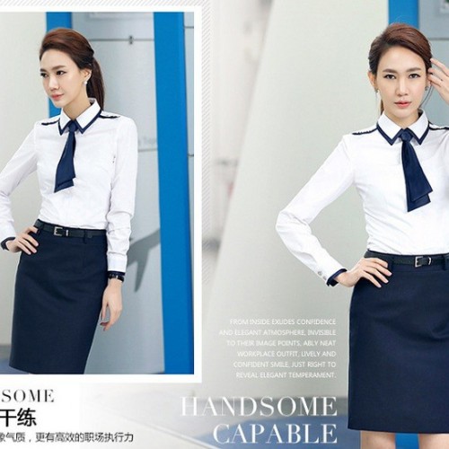 宇路 女士职业衬衫办公室西服定做工服定制