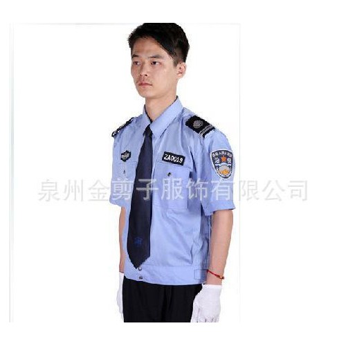 2016 男士保安服保安短袖衬衫男士保安夏装上衣图2