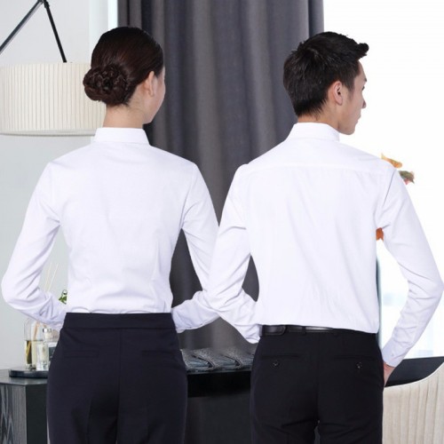 【梭织】湖南工作服定做时尚纯棉衬衫男女同款职业装