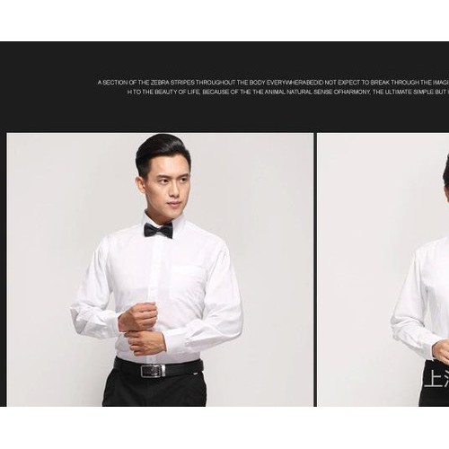 男女衬衫 咖啡店收银白衬衫 西餐厅酒店服务员工作服 衬衣秋冬图2