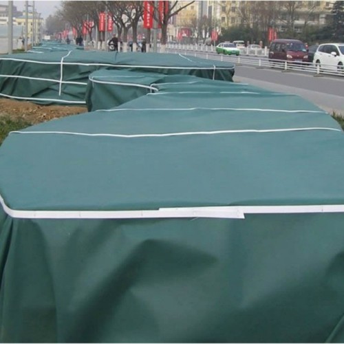 【昊辰永兴】高速公路等护坡绿化防寒布 绿化防寒布 绿化无纺布 防寒无纺布 草坪无纺布 越冬无纺布 防寒布批发图2