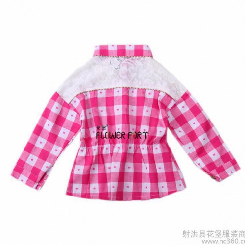 品牌童装 春秋新款 中大童时尚收腰衬衫外套 男女童小额混图2