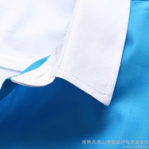 2015夏款 夏装男士纯色衬衫 男短袖 时尚打底休闲衬衣衫韩图2