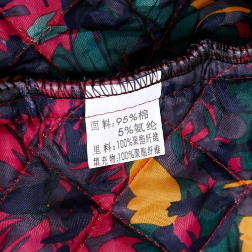 秋冬新款中老年纯棉长袖衬衫中年女装印花翻领加厚衬衣妈妈装上衣图2