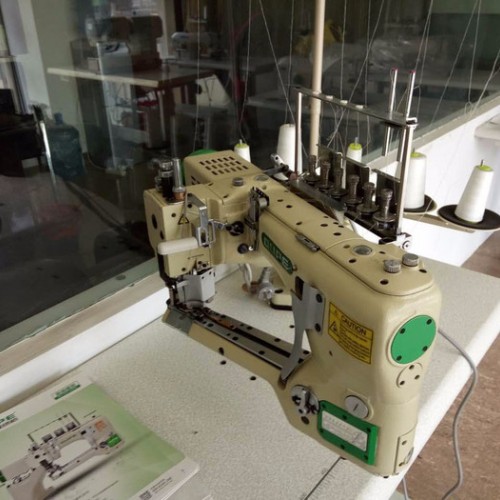 上海欧派四针六线拼缝机 小嘴曲臂绷缝机工业缝纫机