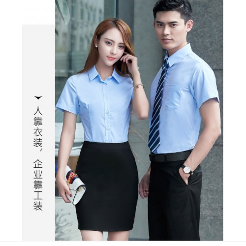 职业装 行政装 衬衣 衬衫男女款图2