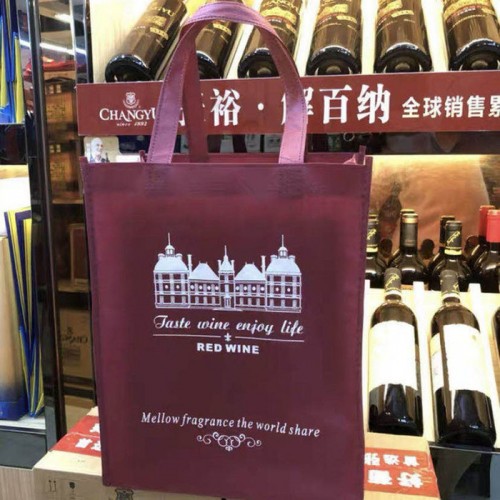 【双瑞】无纺布红酒瓶 手提袋单支双支通用 酒瓶礼品无纺布袋图4